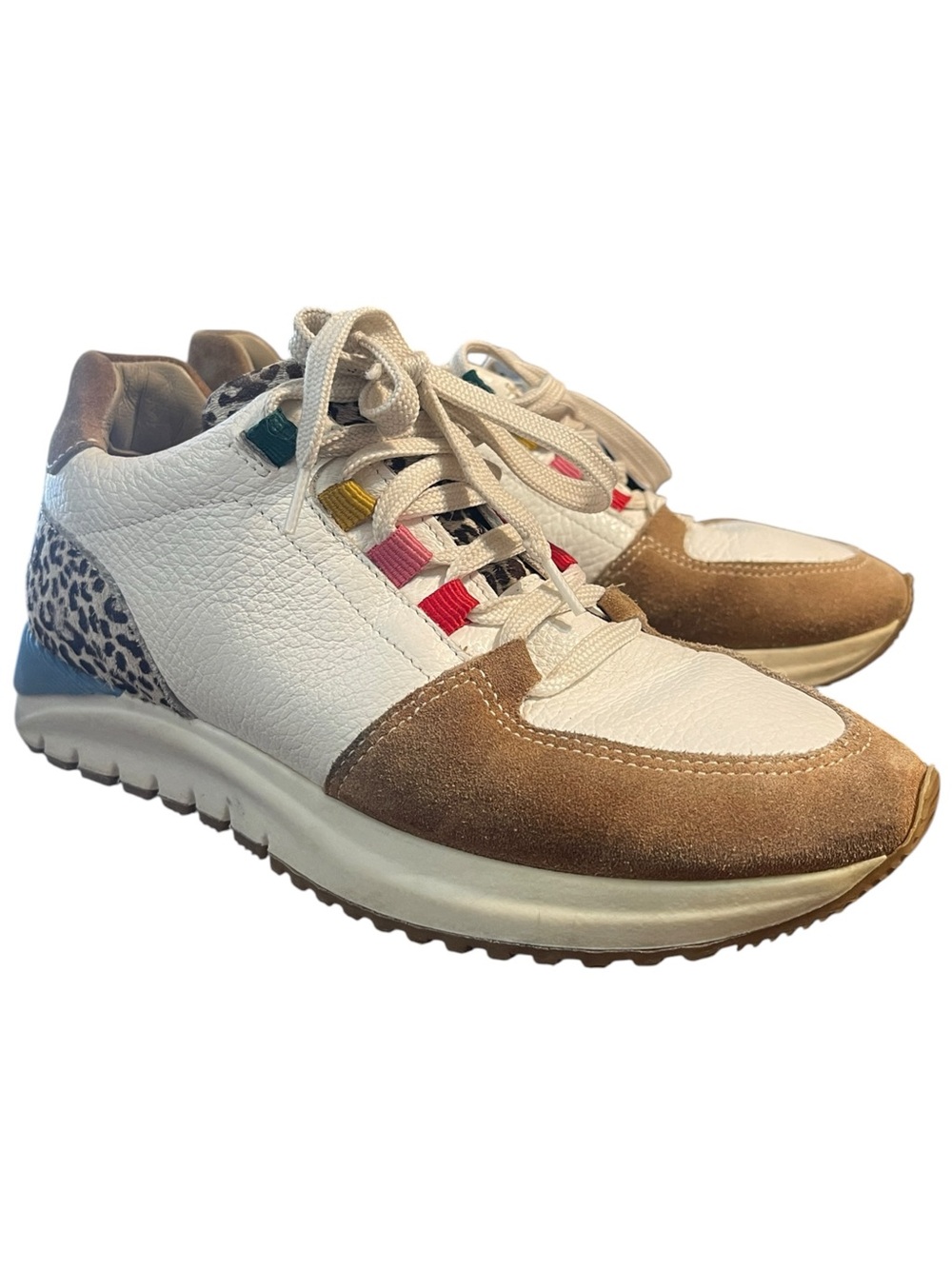 Boden Classic Trainer Multi Colorblock Sporty Chic Retro Runner Sneaker Size 37
